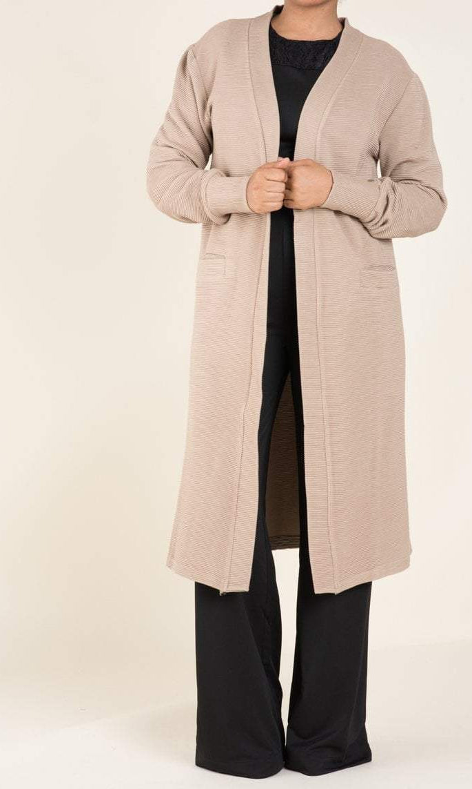 Tan cozy signature sweater Kabayare