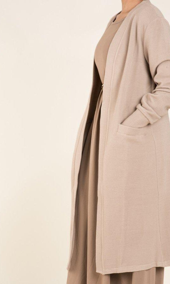 Tan cozy signature sweater Kabayare