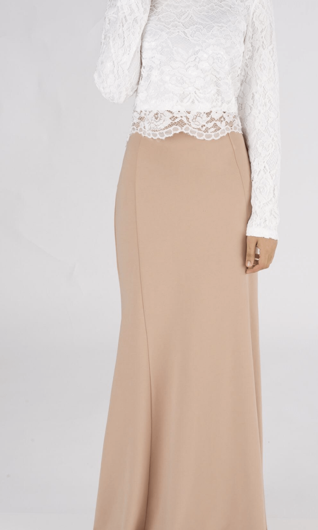 Tan Pencil Skirt Kabayare