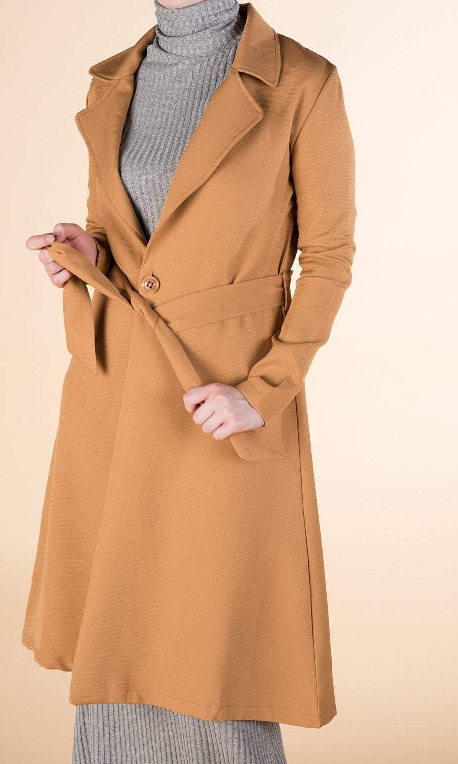 Tan trench jacket Kabayare