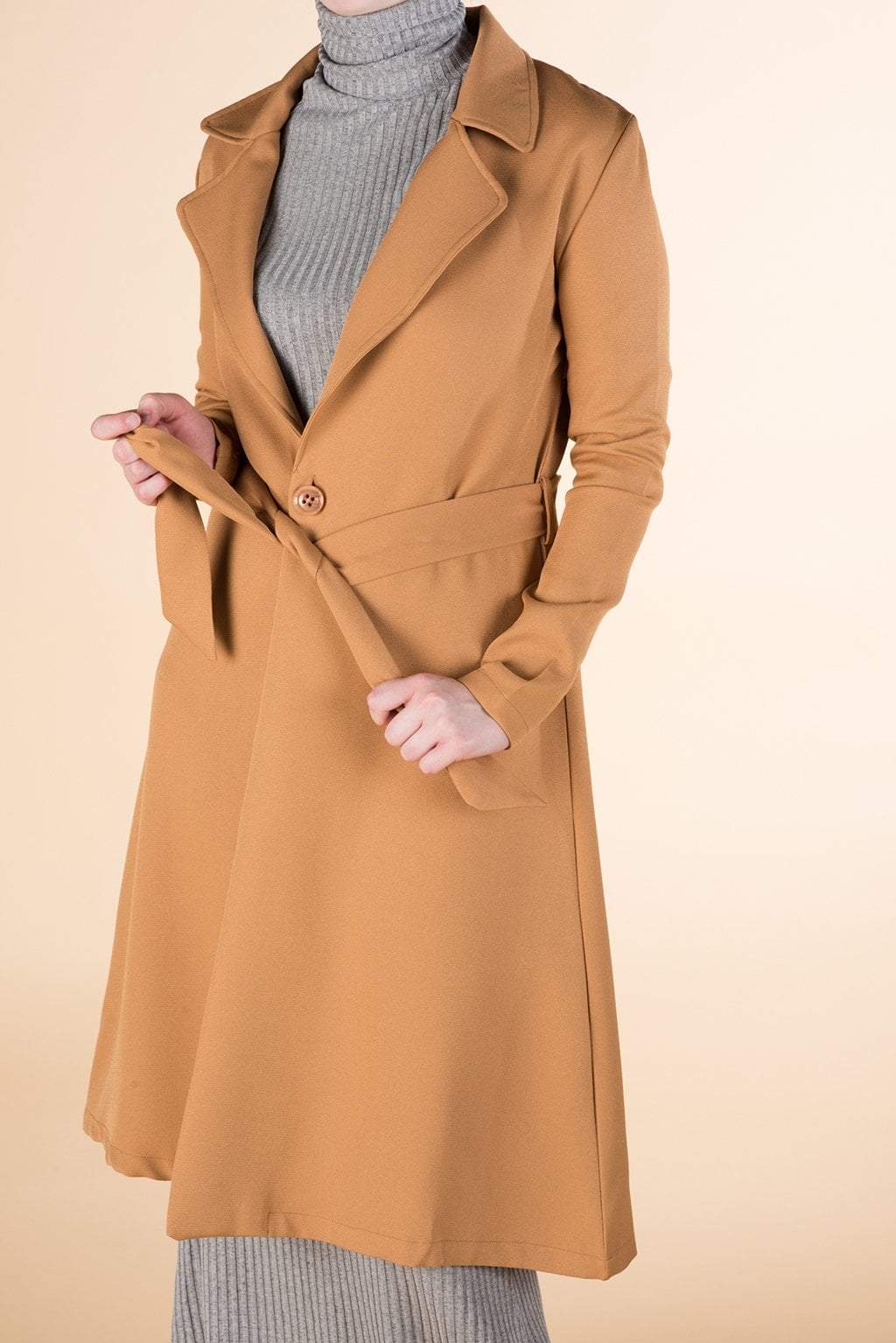 Tan trench jacket Kabayare