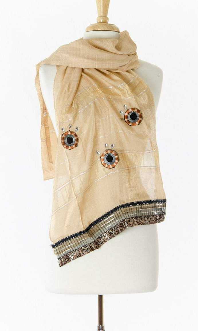 Tan Tribal Scarf Kabayare