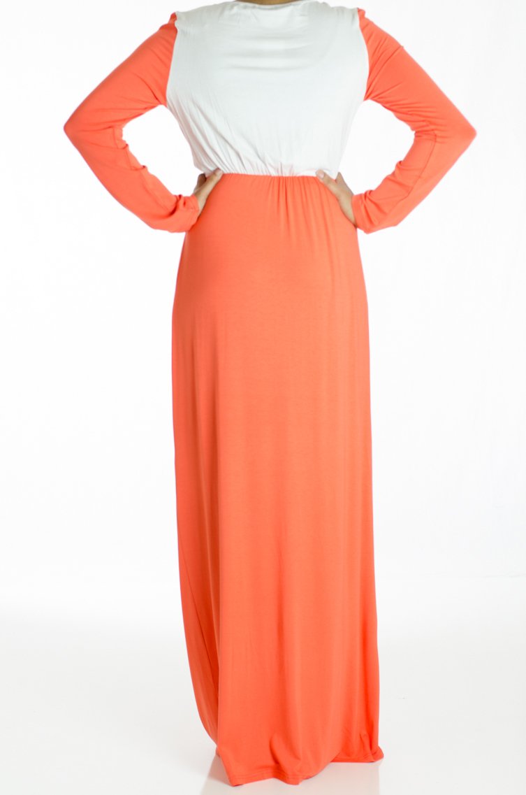 Tangerine Cotton Candy Maxi Dress Kabayare