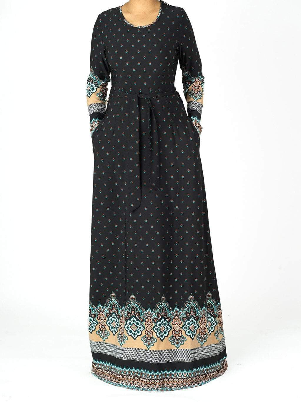 Tapestry boho print maxi dress Kabayare