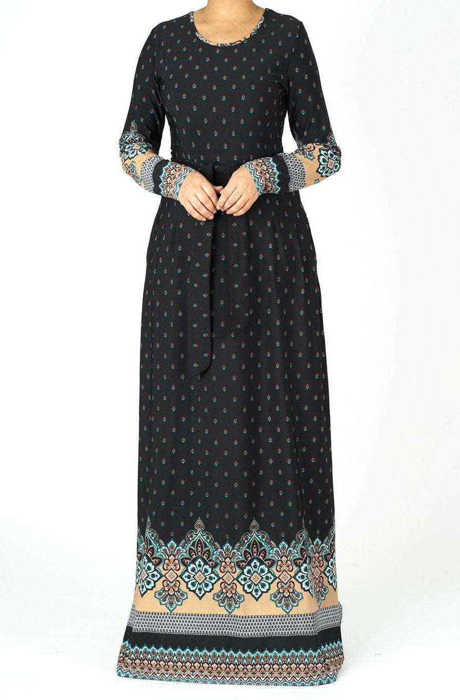 Tapestry boho print maxi dress Kabayare