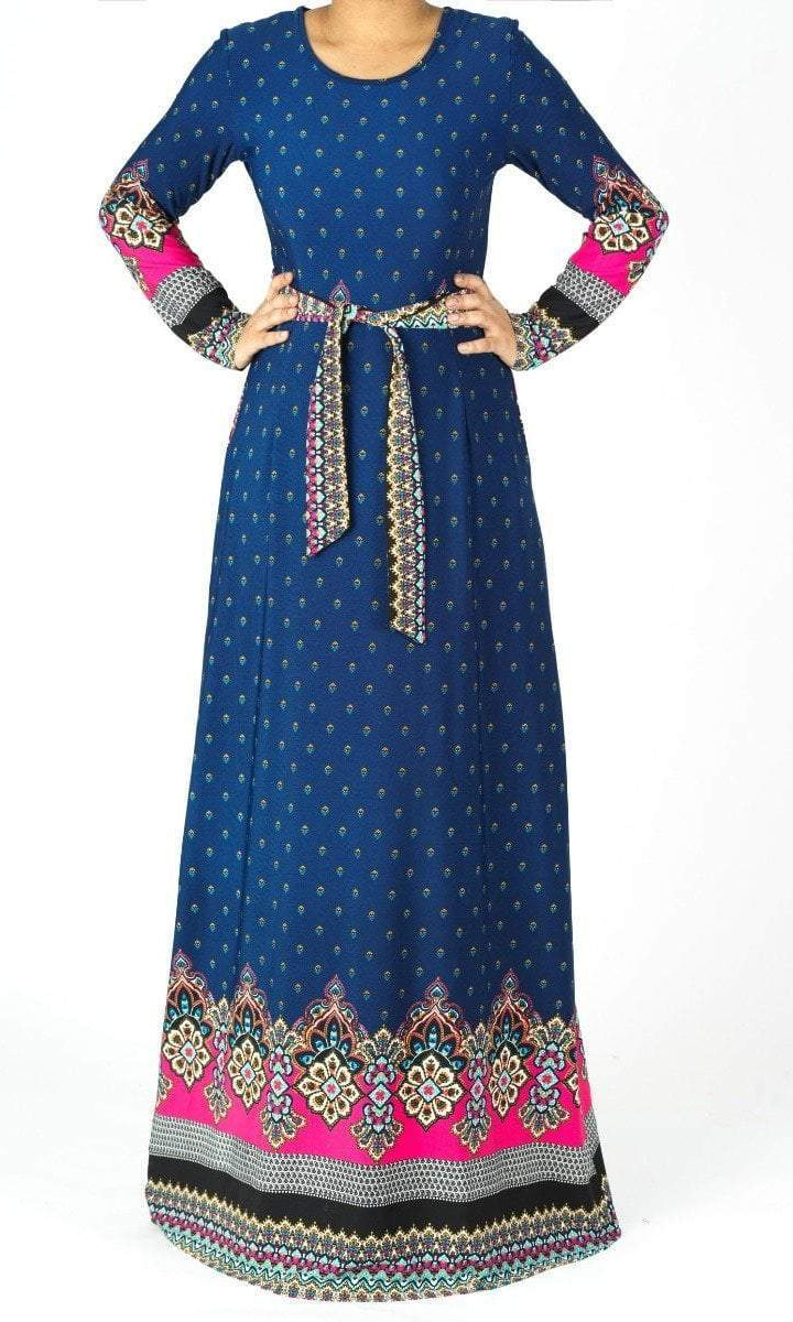 Tapestry boho print maxi dress Kabayare
