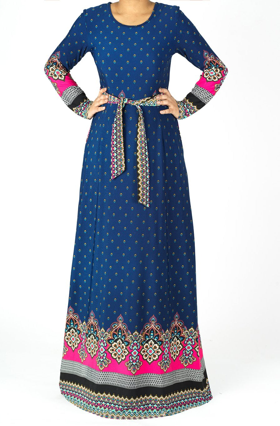 Tapestry boho print maxi dress Kabayare