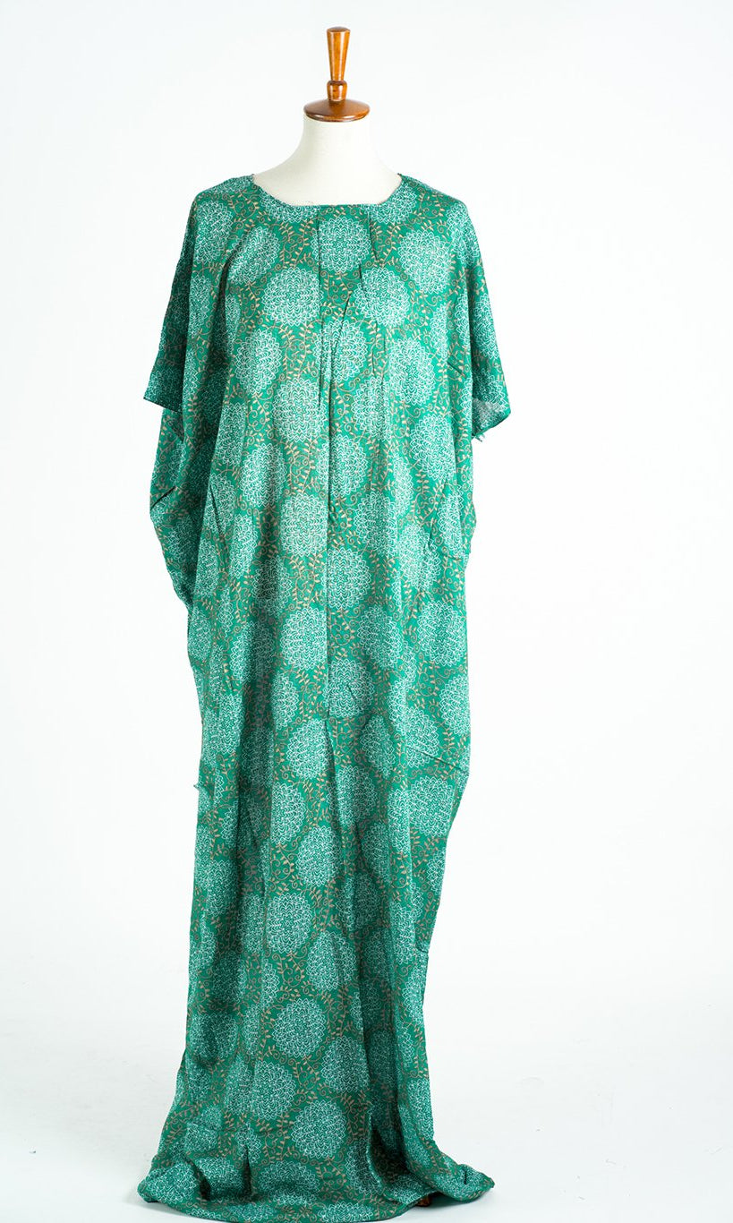 teal green henna bati dress Kabayare