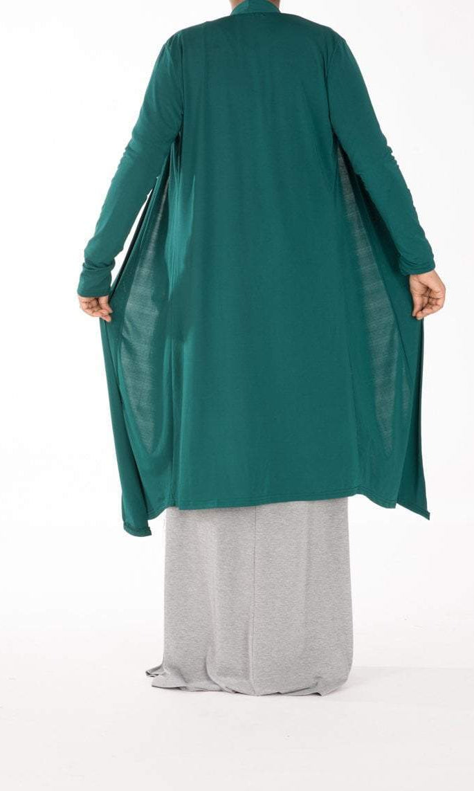 Teal Maxi Cardigan Kabayare