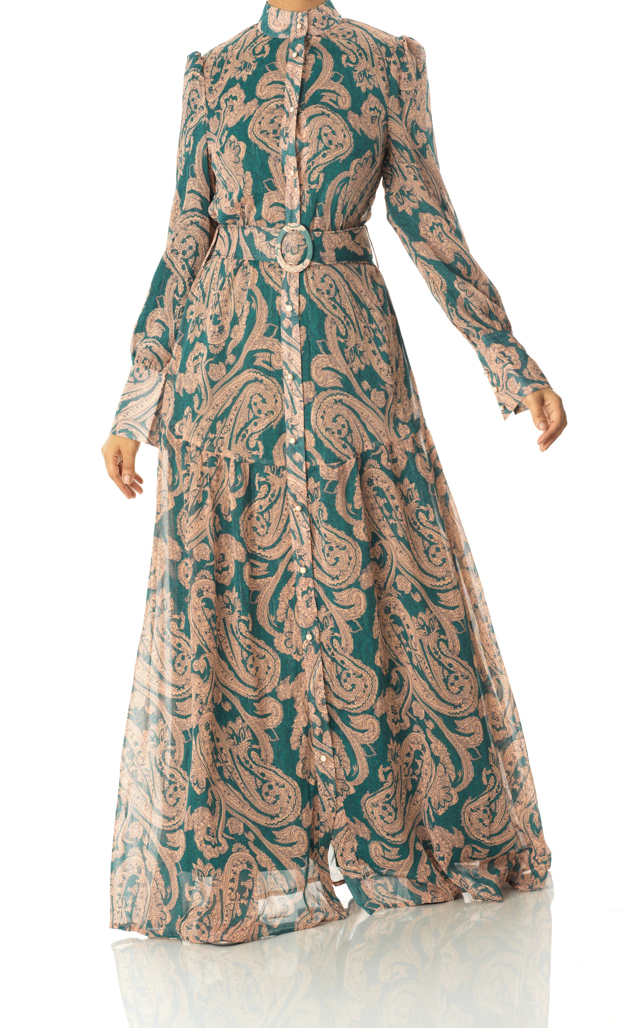 teal paisley Kabayare