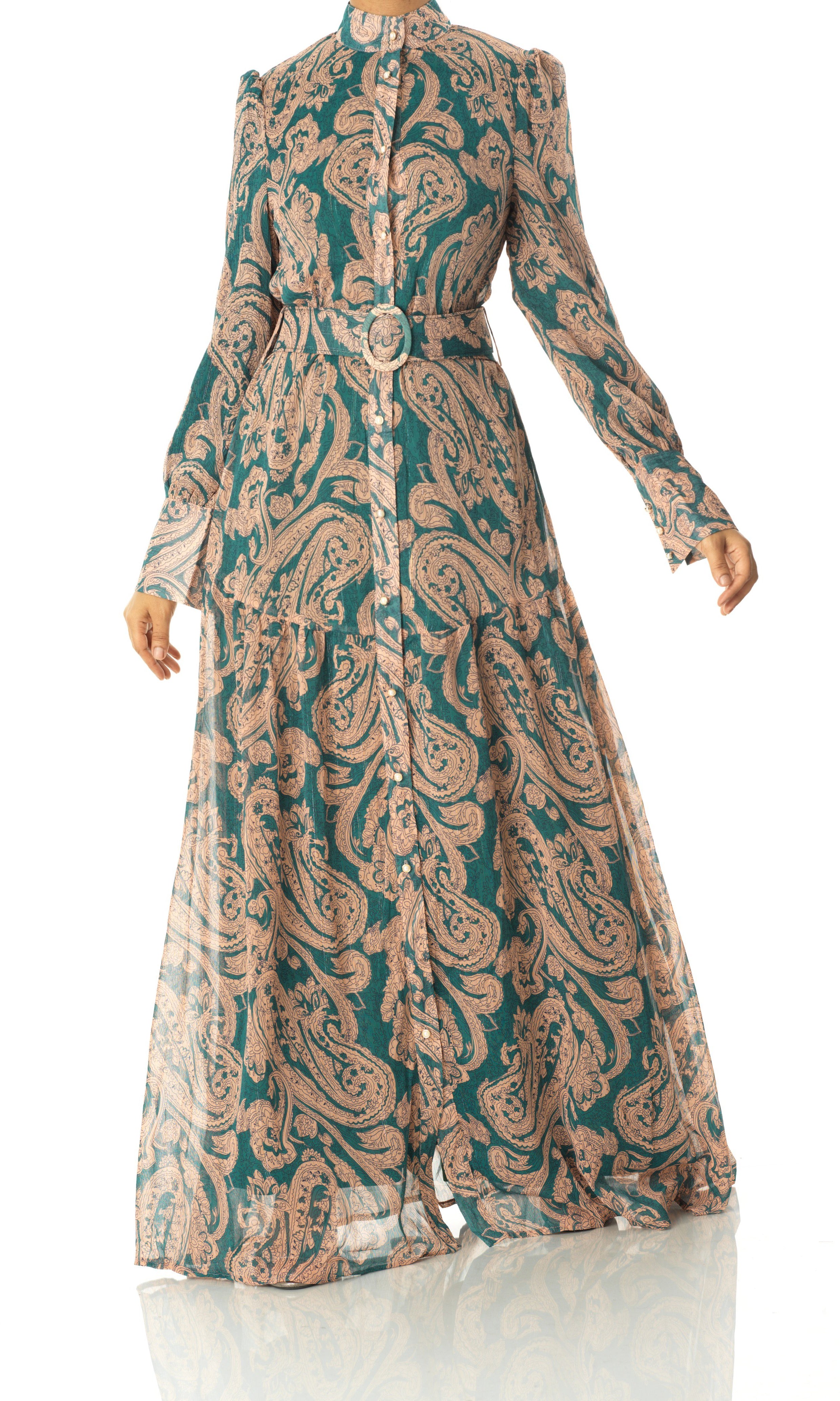 teal paisley Kabayare