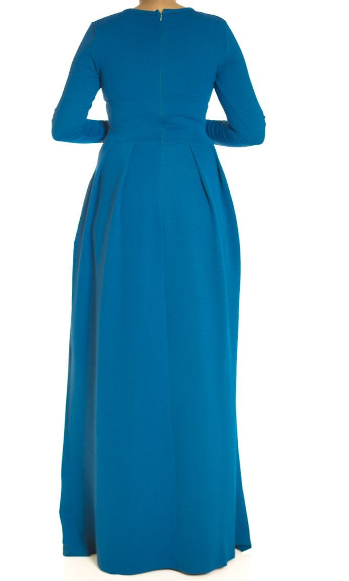 Teal Textured Classic maxi Kabayare