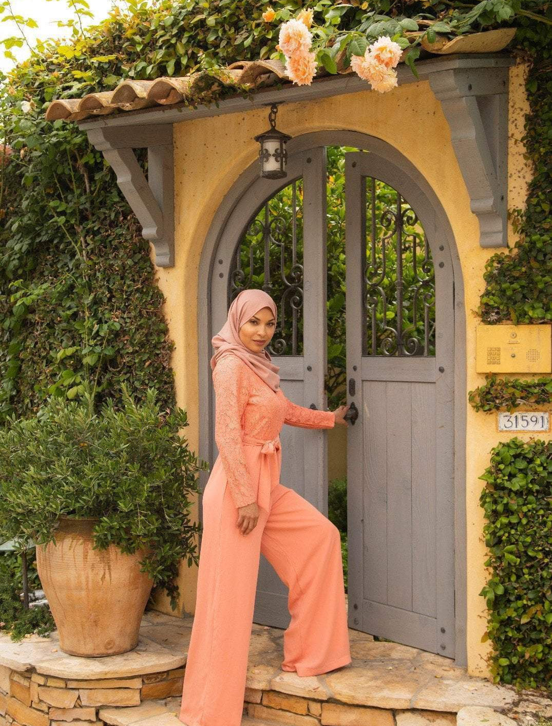 The delightful Modest long sleeve jumpsuits Kabayare