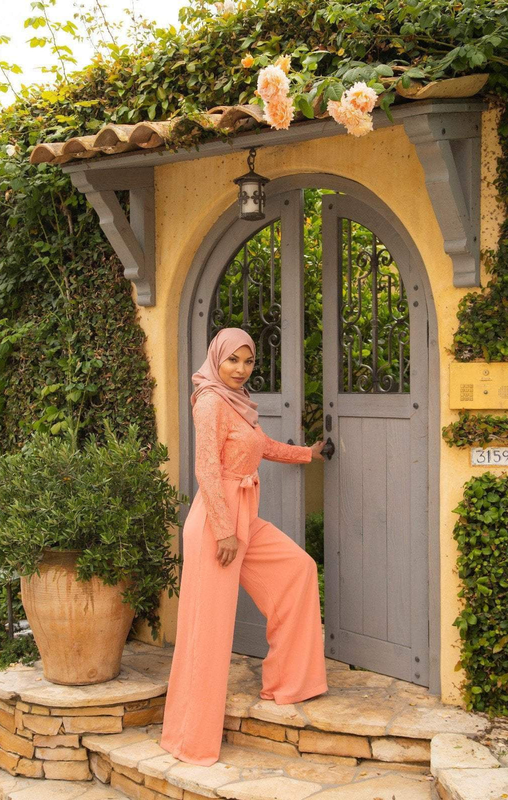 The delightful Modest long sleeve jumpsuits Kabayare