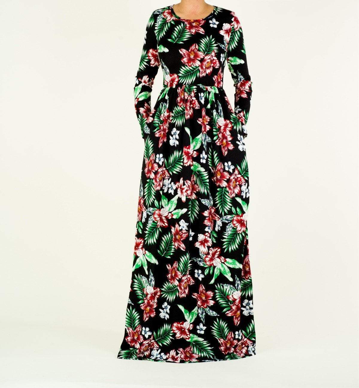 The Palms Textured Print Dress Kabayare