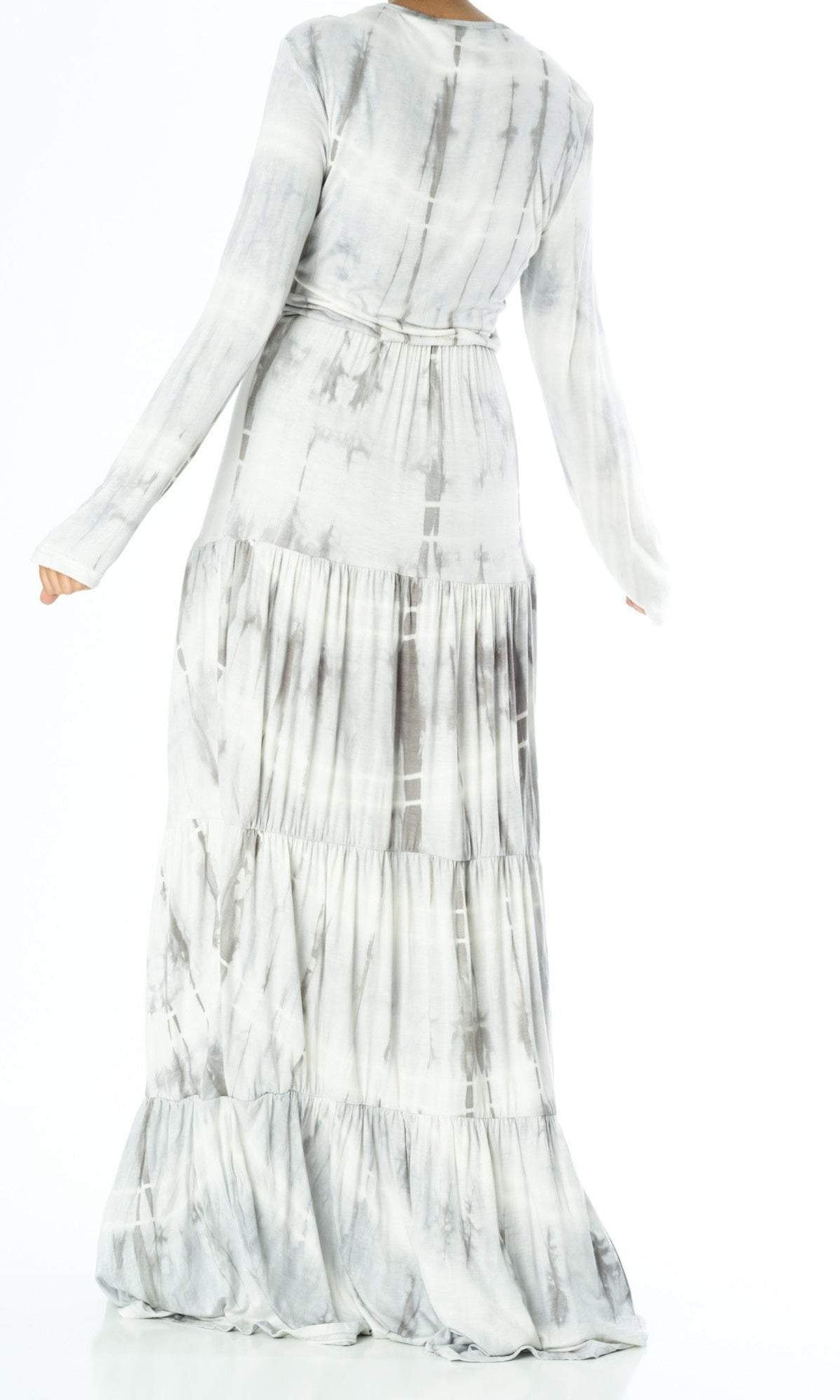 Tie dye Long sleeve maxi dress Kabayare