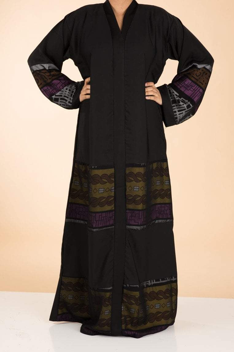 Tribal Neda/ chiffon Abaya Kabayare