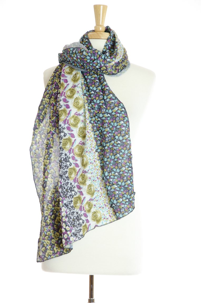 Tropical-Green Scarf Kabayare
