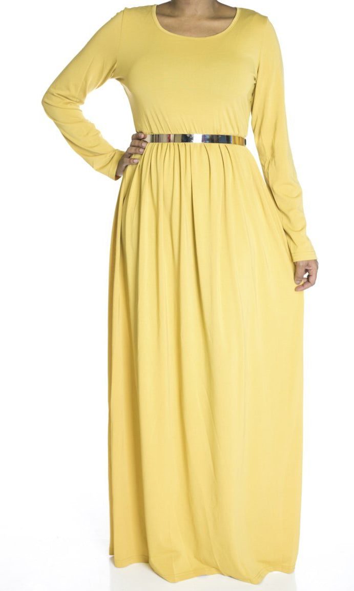 Tuscan Milk Silk Maxi Dress Kabayare