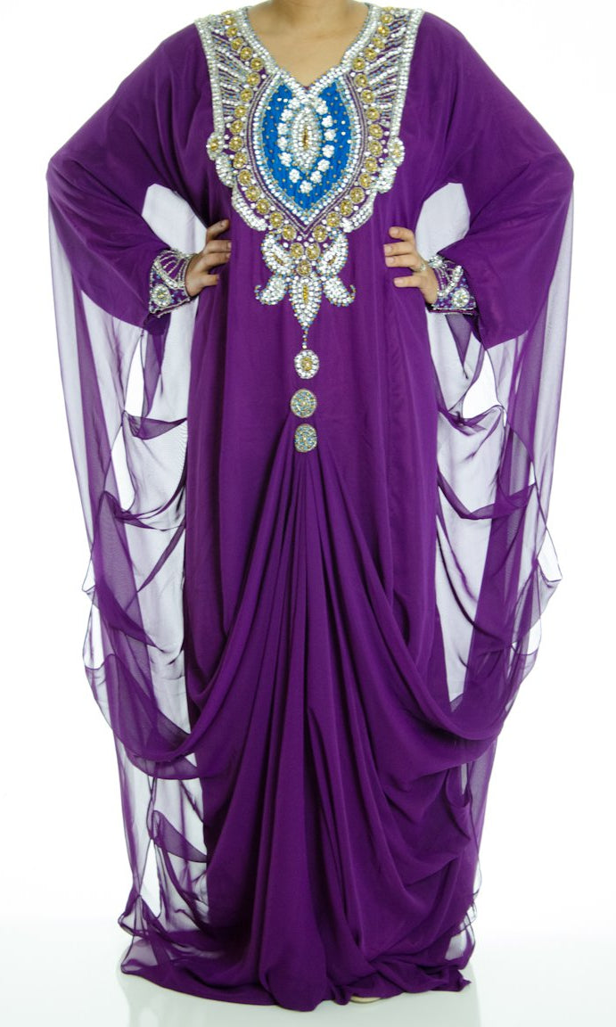 Valvet Swarovski Kaftan Kabayare