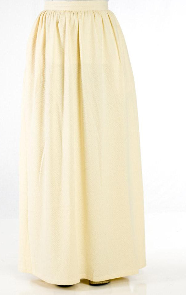 Vanilla Textured Maxi Skirt Kabayare