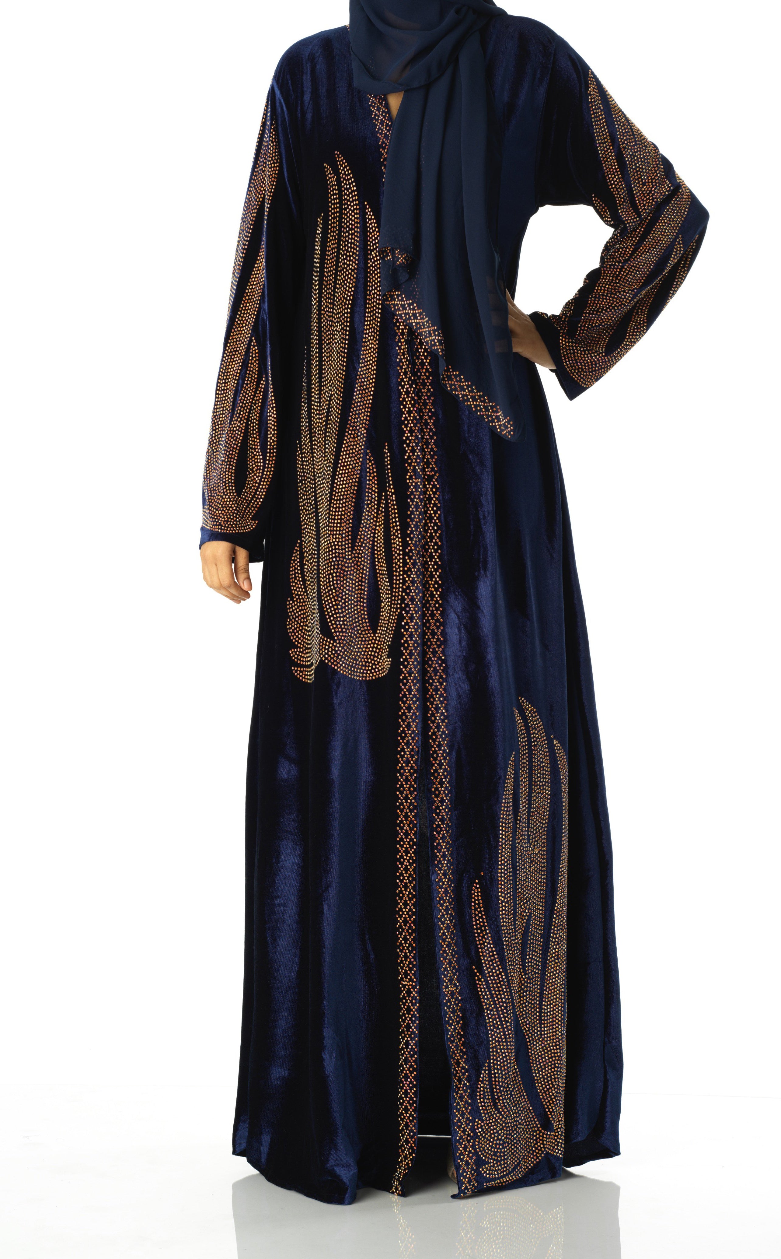 Velvet kimono abaya Kabayare