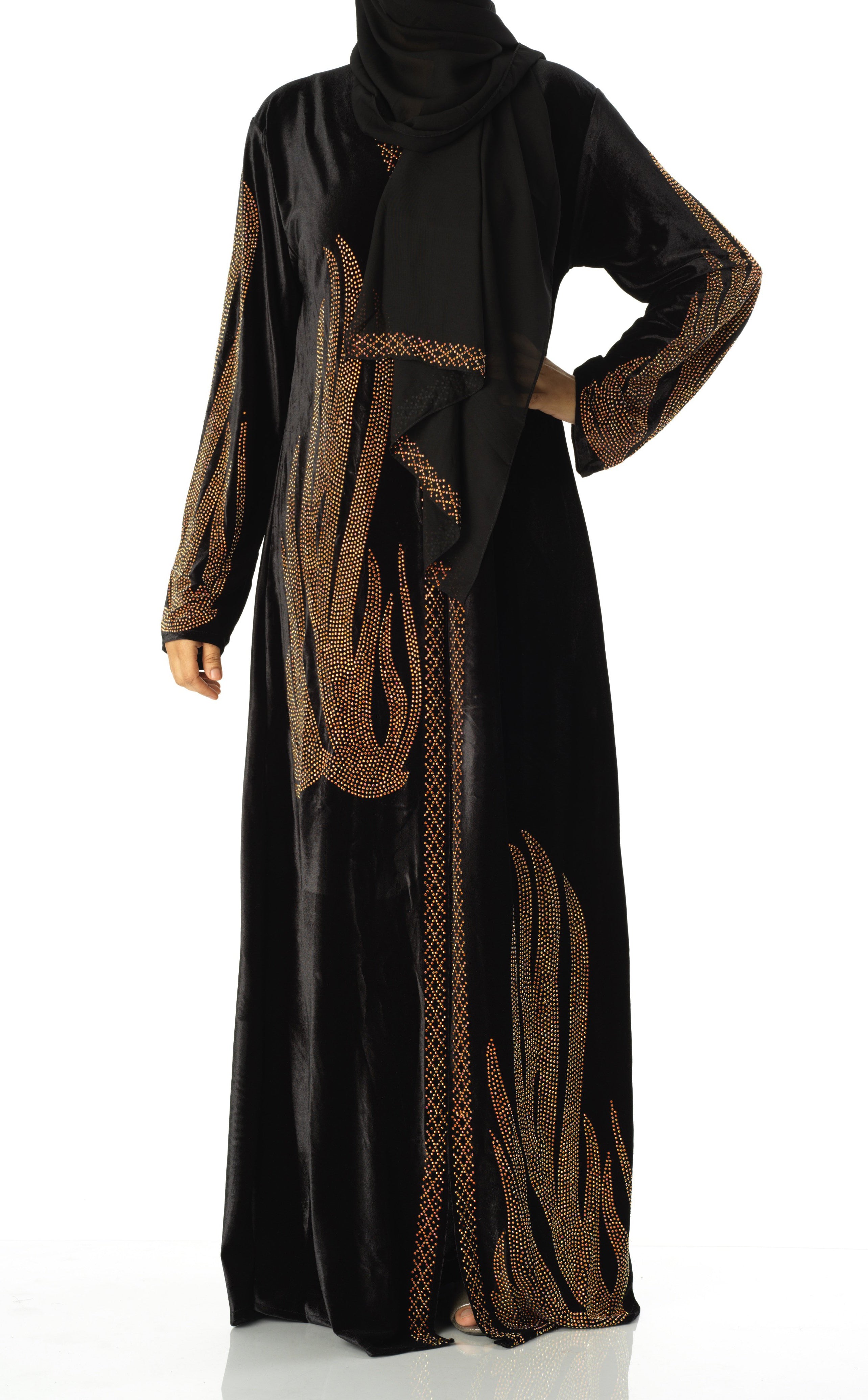 Velvet kimono abaya Kabayare