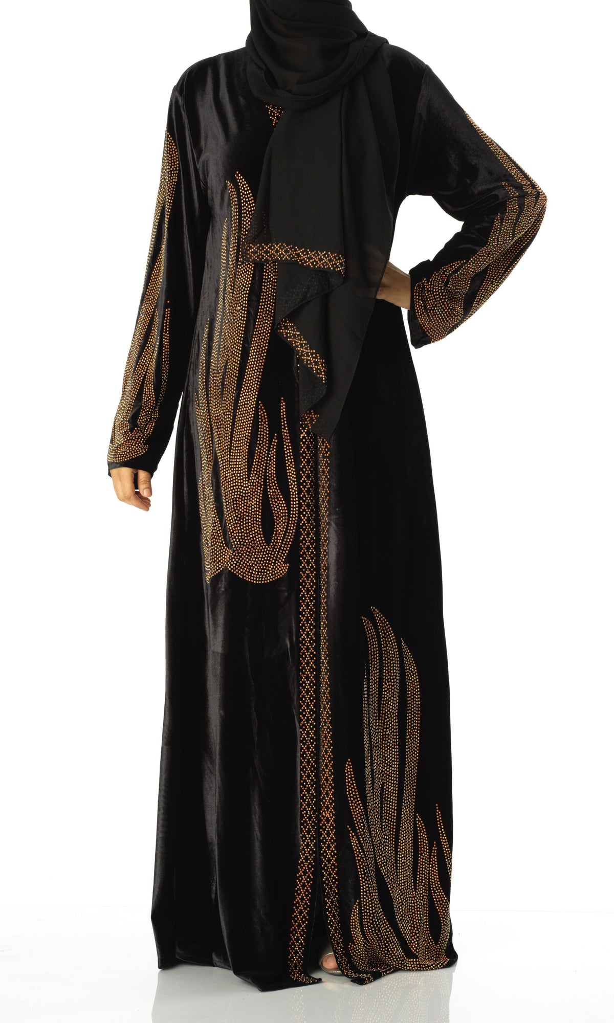 Velvet kimono abaya Kabayare