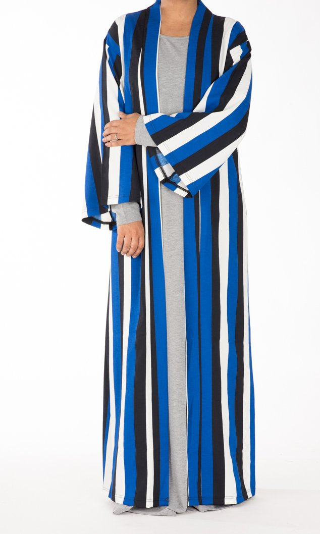 Vertical Stripes Kimono Cardigan Kabayare