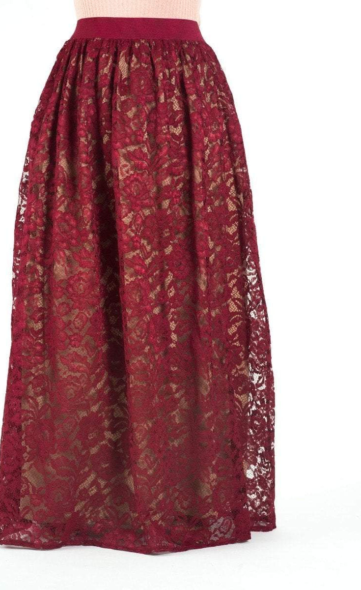 voluminous Floral lace maxi skirt Kabayare