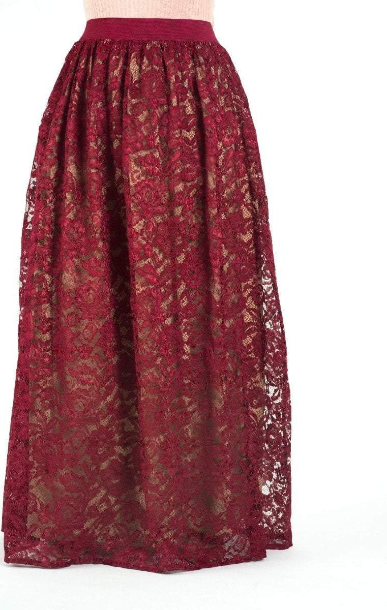voluminous Floral lace maxi skirt Kabayare