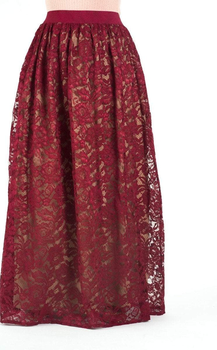 voluminous Floral lace maxi skirt Kabayare