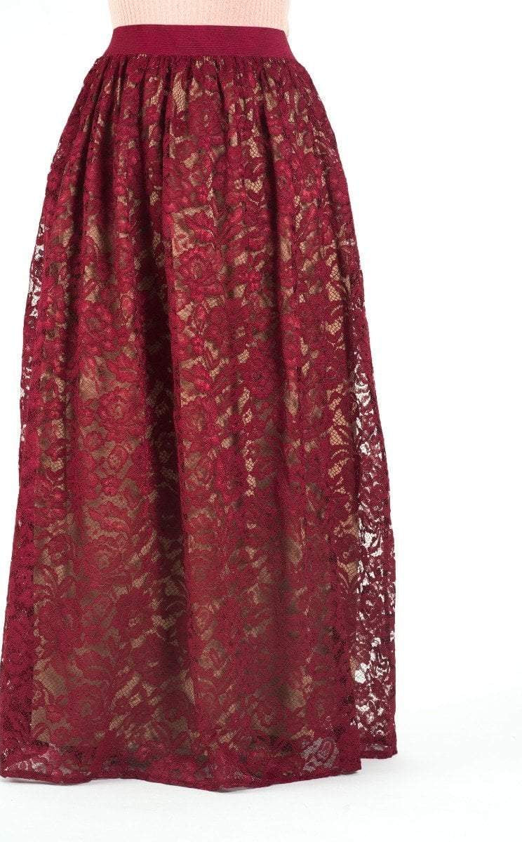 voluminous Floral lace maxi skirt Kabayare