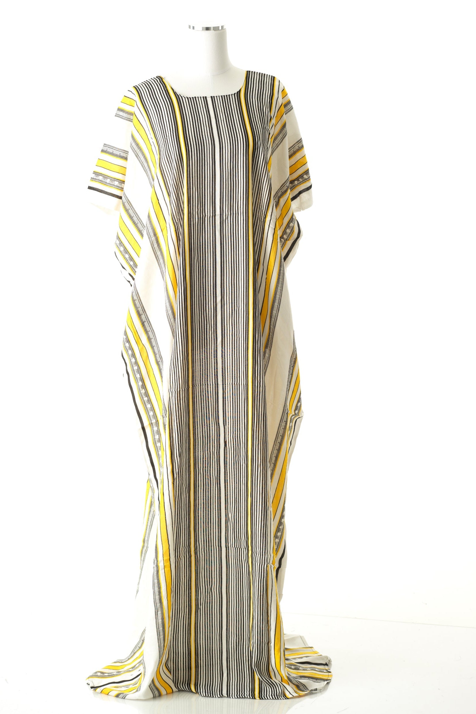 White and yellow traditional bati dress Kabayare
