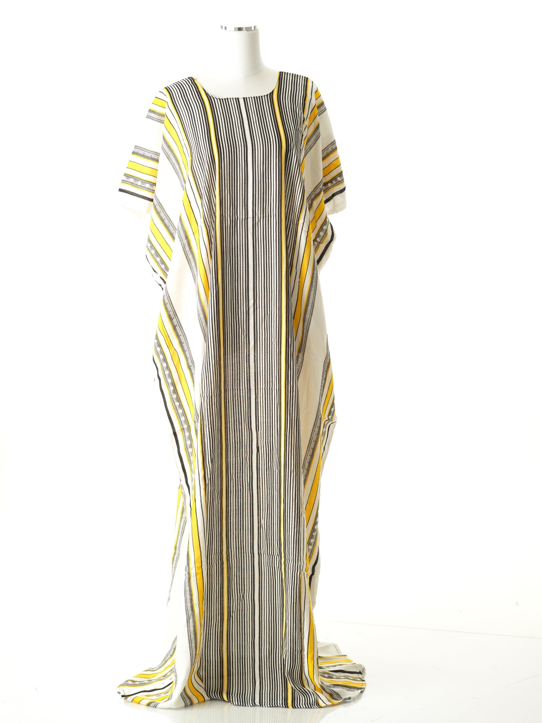 White and yellow traditional bati dress Kabayare