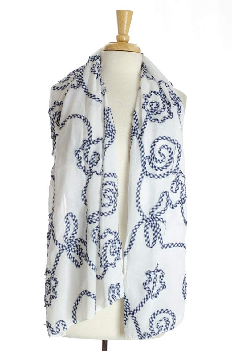 white checkered Hijab Kabayare