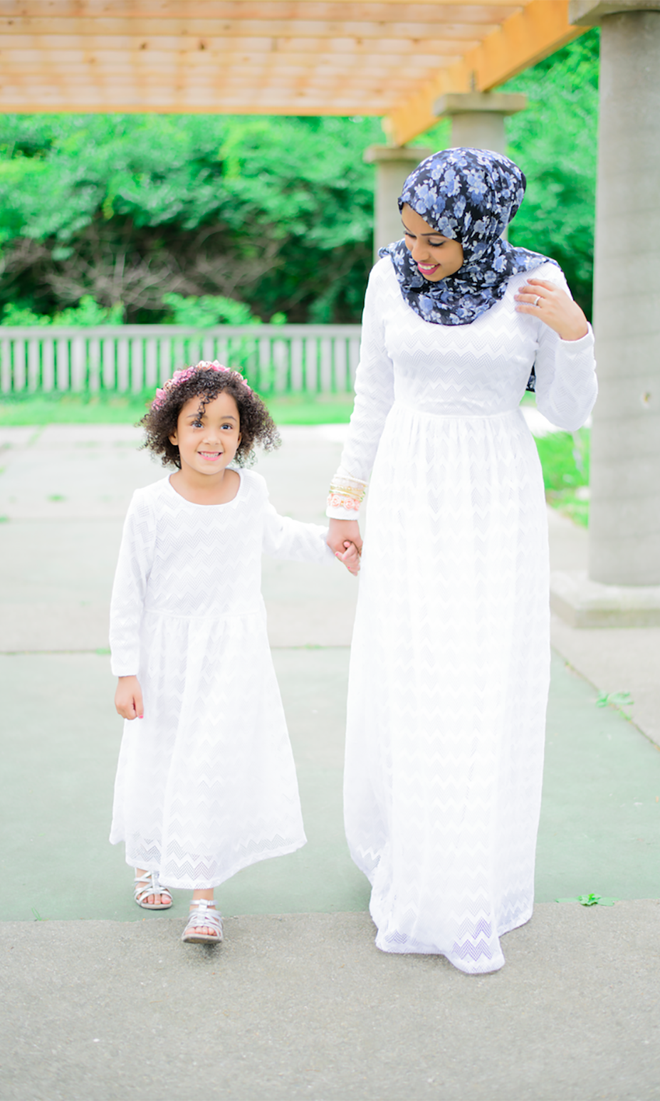 White Chevron Lace dress Kabayare