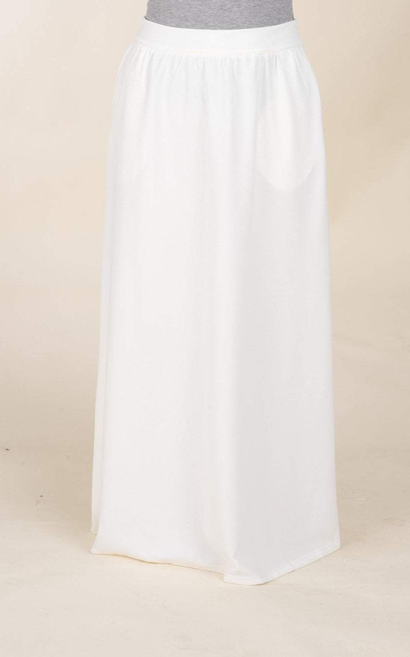 White Classic Maxi Skirt Kabayare