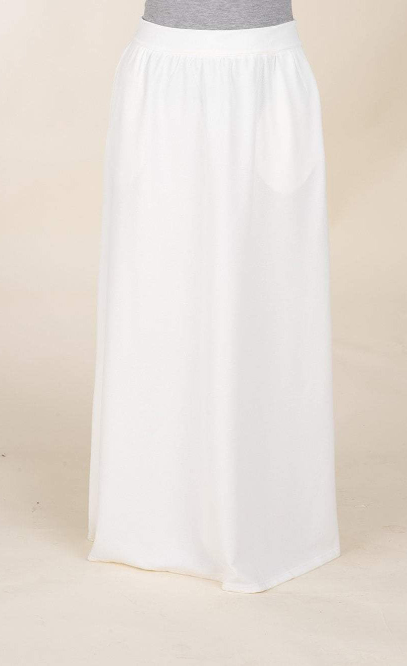 White Classic Maxi Skirt Kabayare