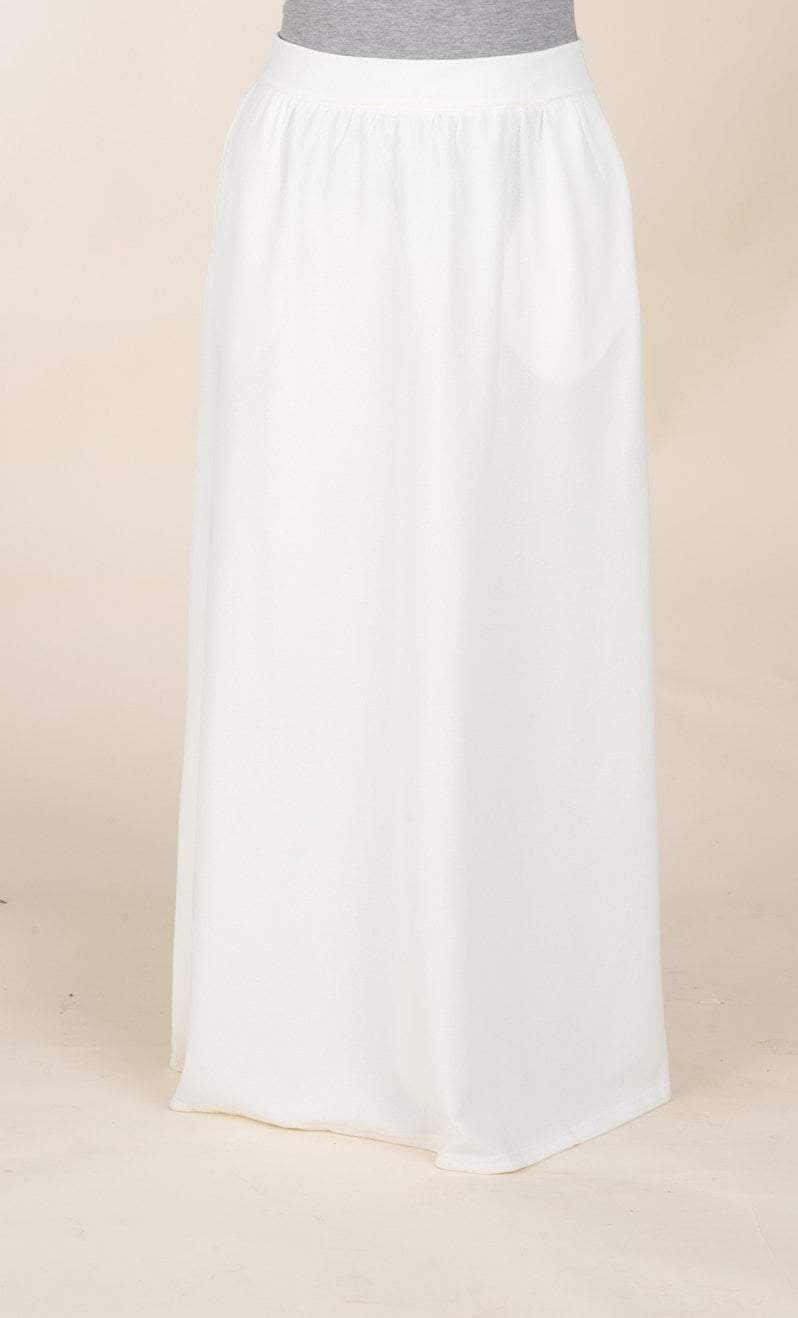 White Classic Maxi Skirt Kabayare