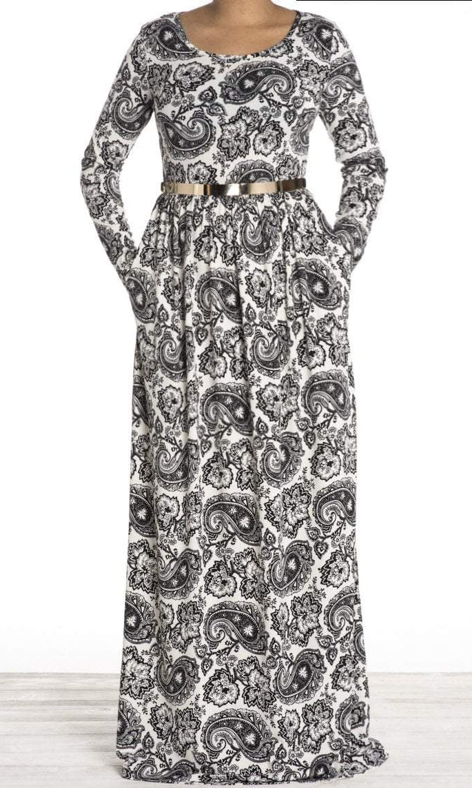 White Henna maxi dress Kabayare