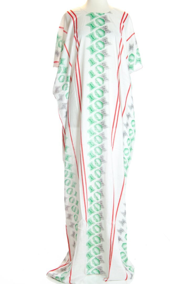 White hourglass bati dress Kabayare