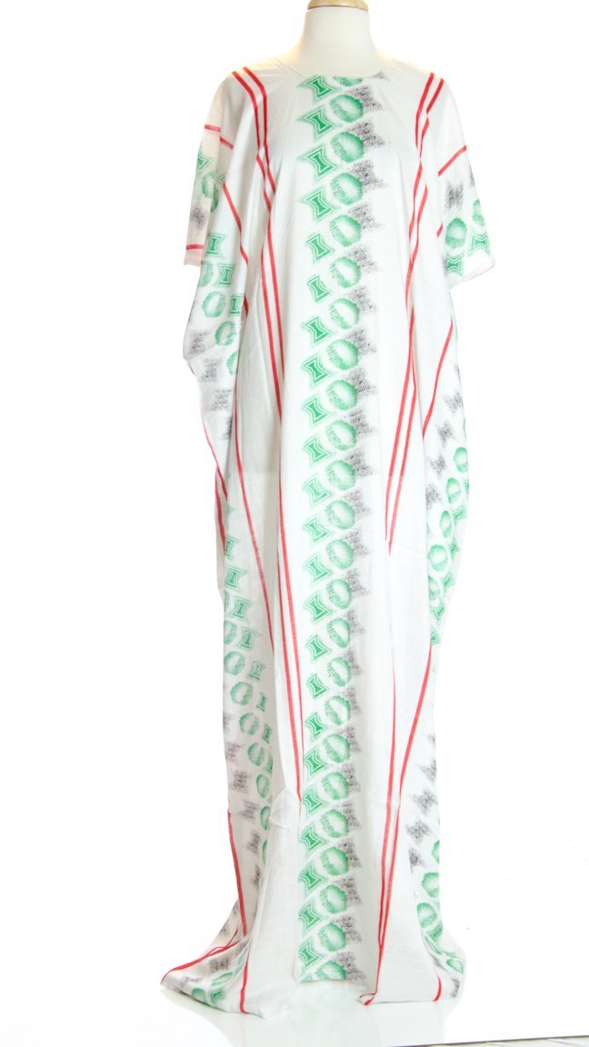 White hourglass bati dress Kabayare