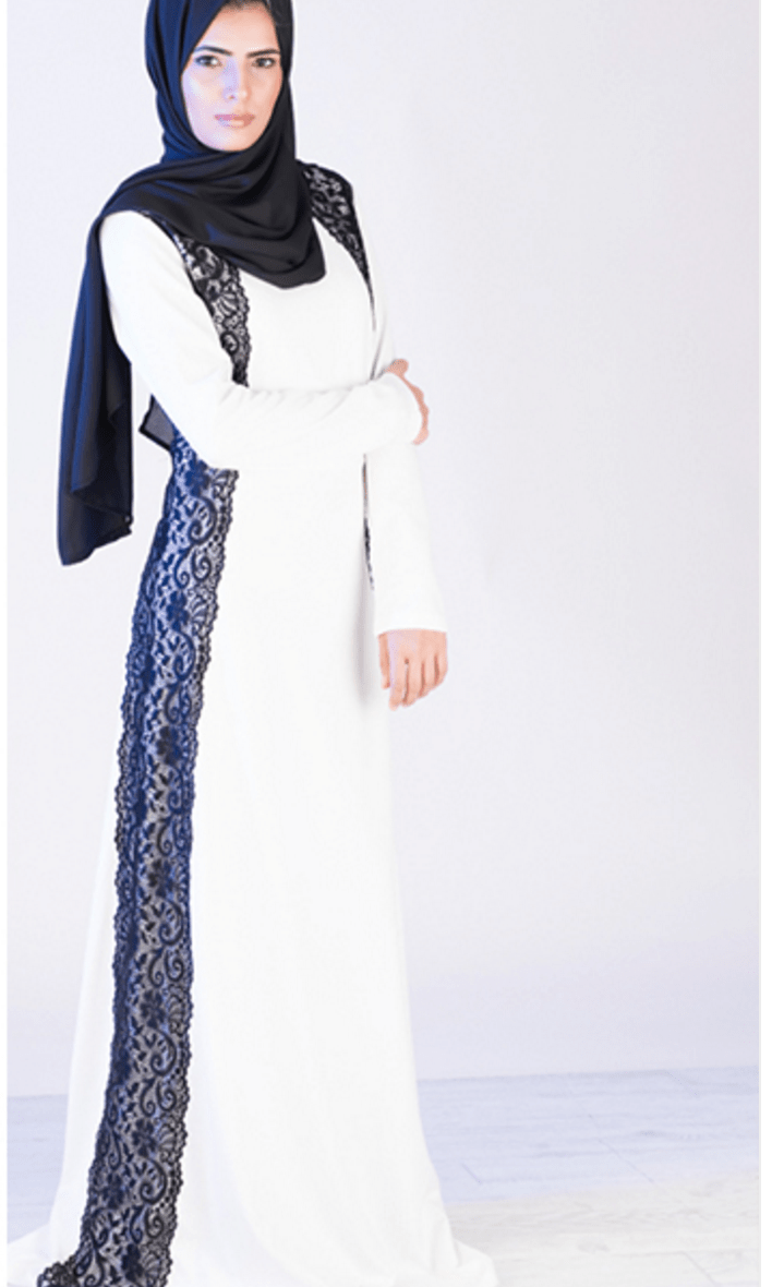 White Macramé Lace Dress Kabayare