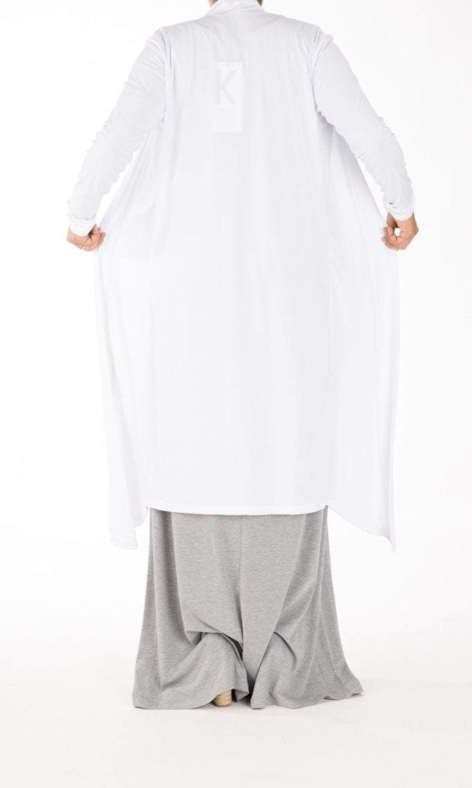 White Maxi Cardigan Kabayare