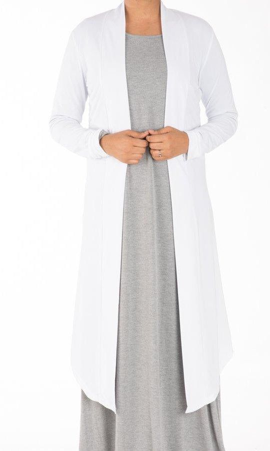 White Maxi Cardigan Kabayare