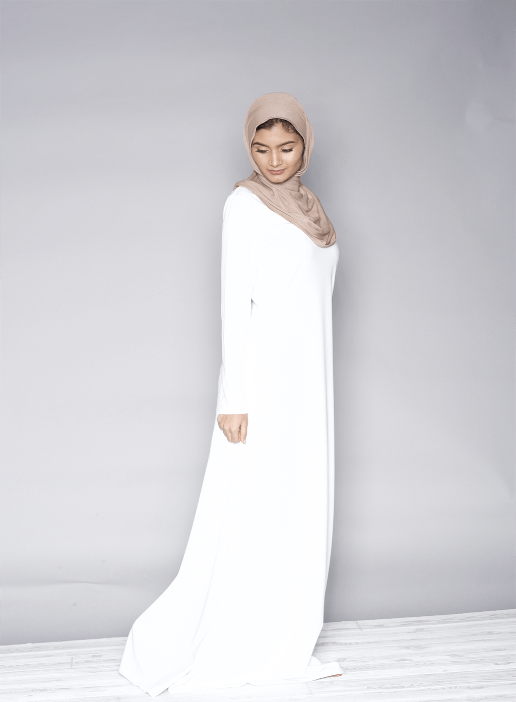 White Modern Cut Dress Kabayare