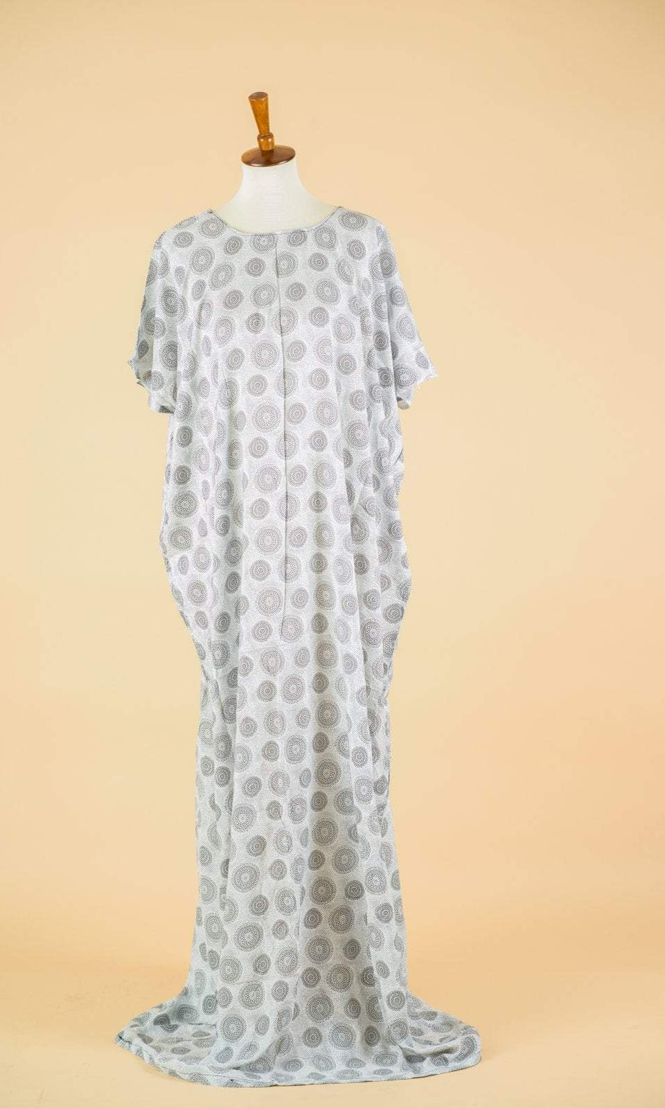 White motor print Bati Dress Kabayare