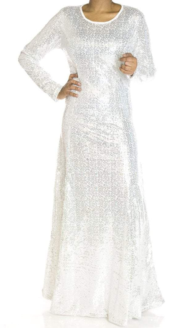 White Sequin dress Kabayare