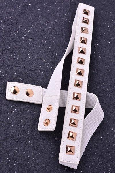 White Studs Belt Kabayare